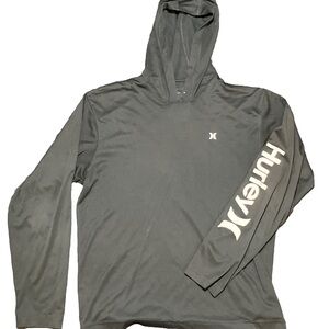 Hurley Gray Hooded Sweatshirt with Logo